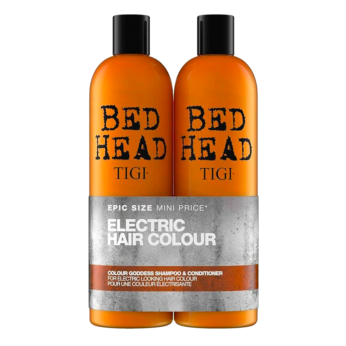 TIGI BED HEAD ELECTRIC HAIR COULOUR GODESS Shampoo & Conditionner 2x 750ml