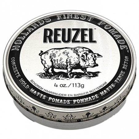 Reuzel Concrete Hold Matte - Cire coiffante mat fixation forte