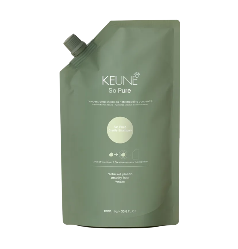 Keune SO PURE CLARIFY ECO-RECHARGE SHAMPOO - 1000ML (1L)