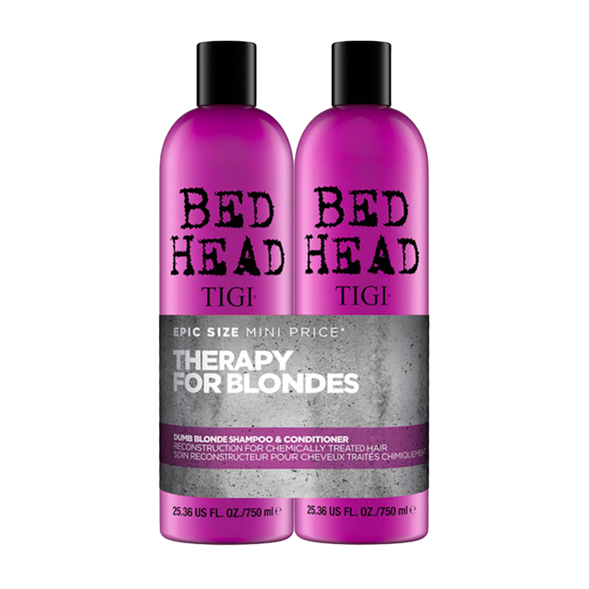 TIGI BED HEAD Dumb Blonde Shampoo & Conditionner 2x 750ml