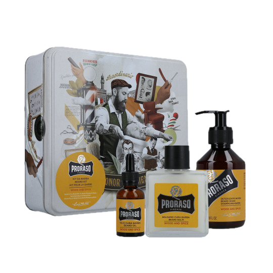 PRORASO WOOD&SPICE BEARD SET