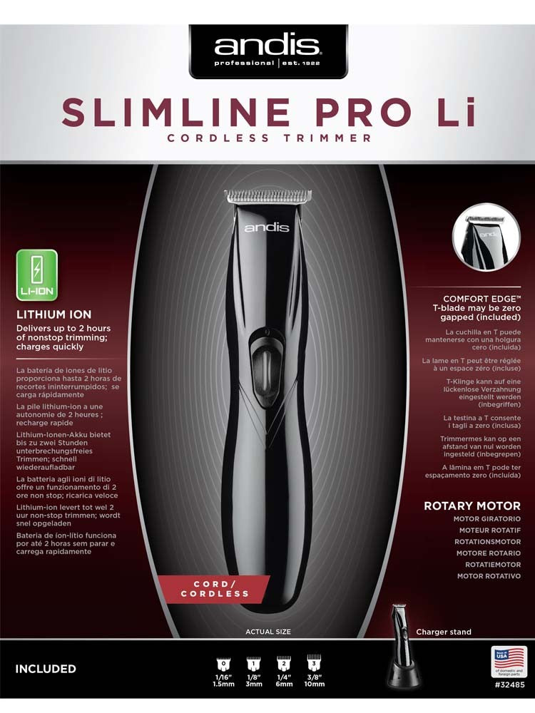 TONDEUSE DE FINITION ANDIS D8 SLIMLINE PRO NOIRE